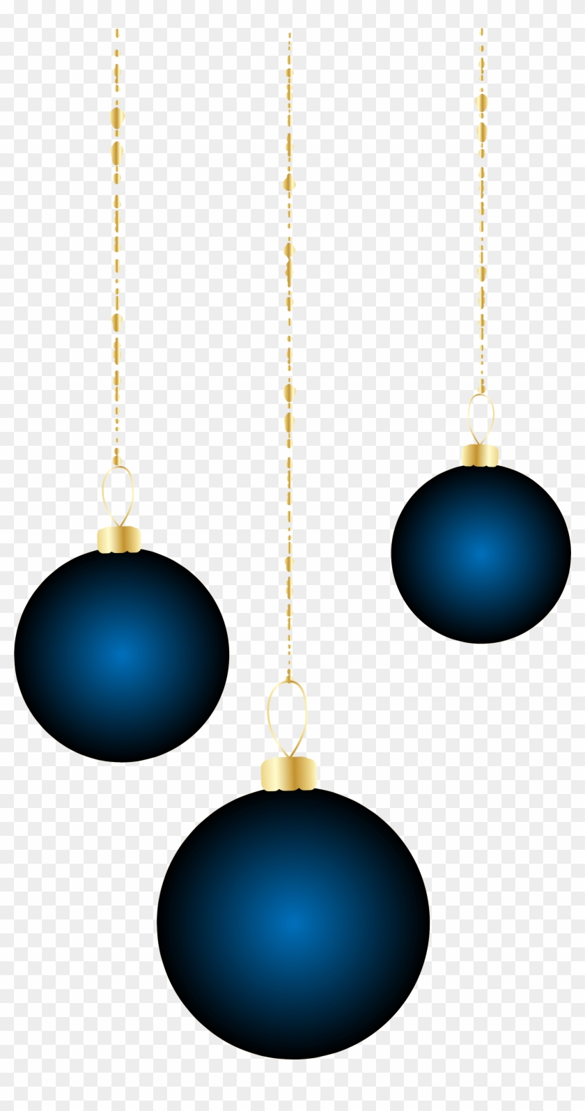 Transparent Christmas Blue Ornaments Png Clipart - Earrings #920989