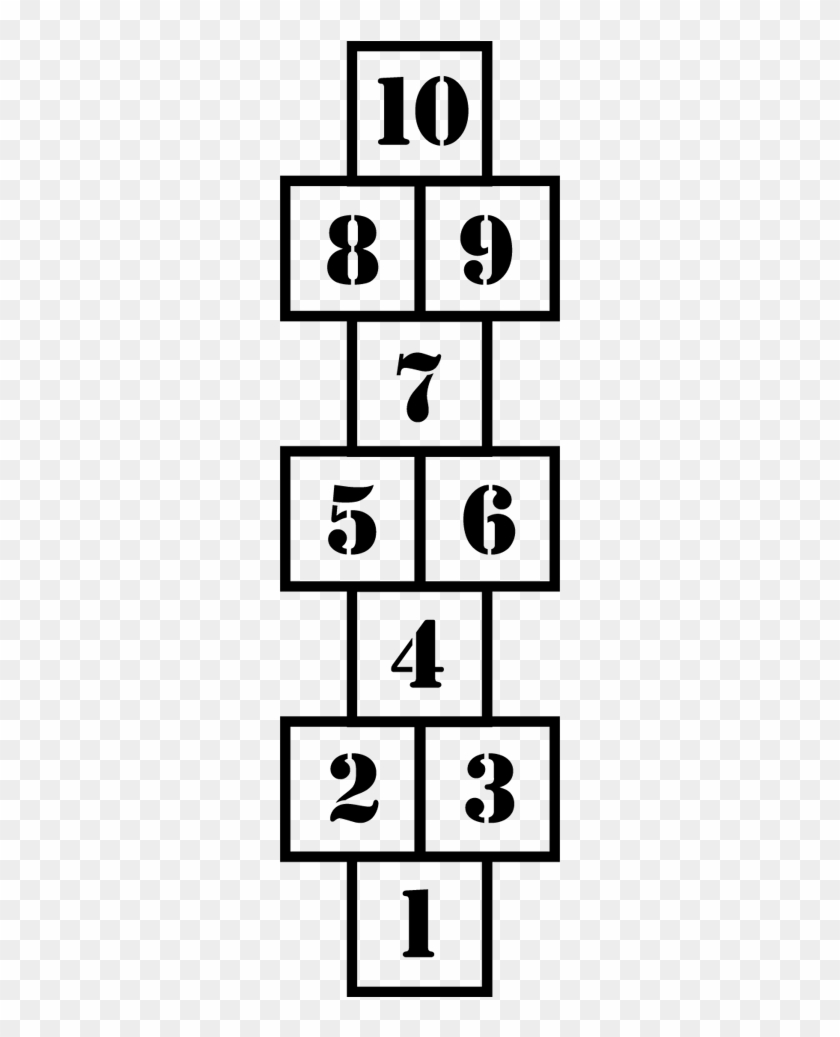Modern Hopscotch Kids Decal - Drawing #921153