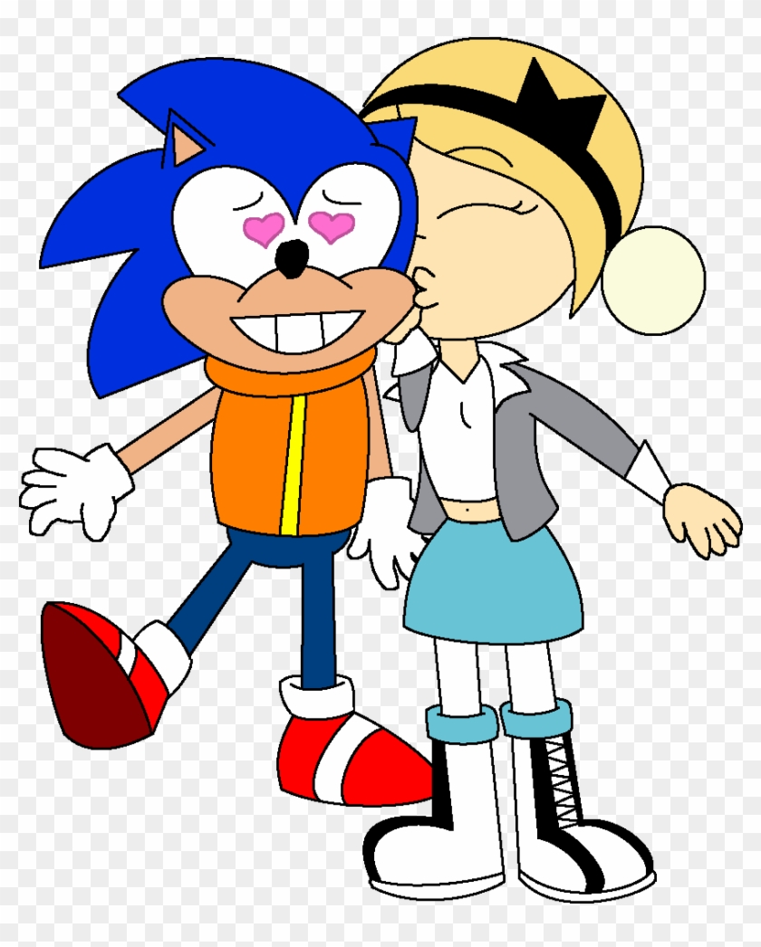 Gwen Kisses Sonic By Mamaweegieswag Gwen Kisses Sonic - Kuu Kuu Harajuku Sonic #921441