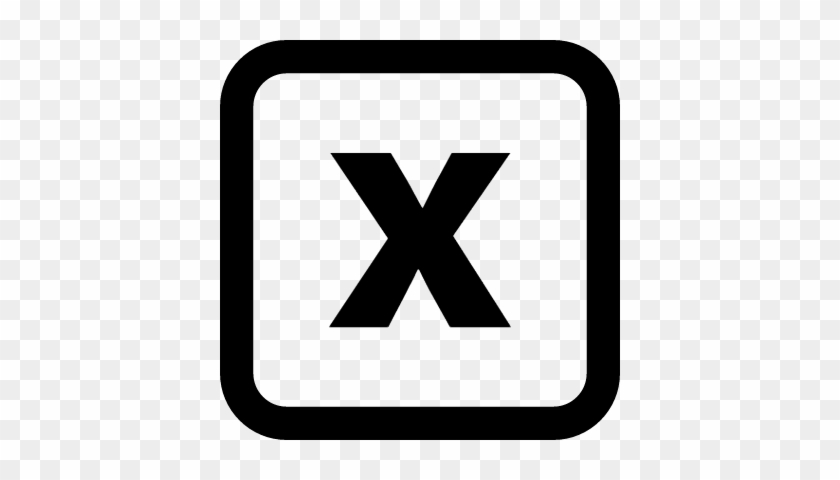 Close Square Rounded Interface Symbol With A Cross - Font Awesome Close Icon #921549