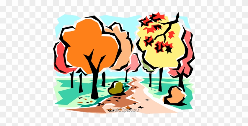 Fall Scene Royalty Free Vector Clip Art Illustration - Clip Art #921567