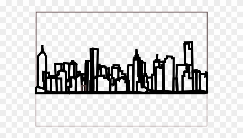 Melbourne Skyline Sketch Clip Art At Clker - New York Skyline Drawing #921978