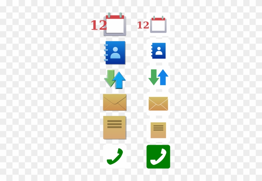 Vector Clip Art Of Set Of Business Calendar Icons - Clip Art #922466
