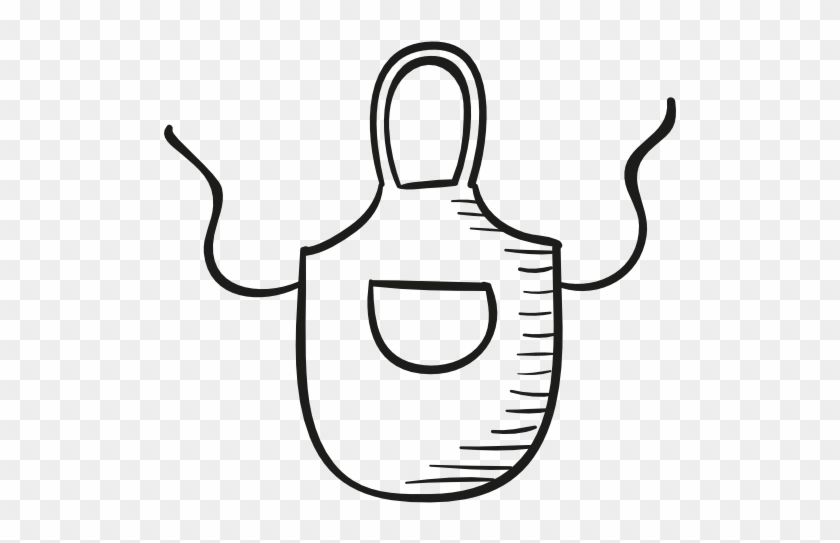 Kitchen Apron Free Icon - Apron Drawing Png #922692