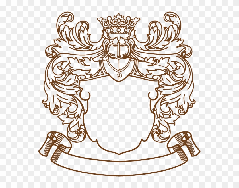 Coat Of Arms Crest Heraldry Clip Art - Heraldic Banner Vector Png #922868