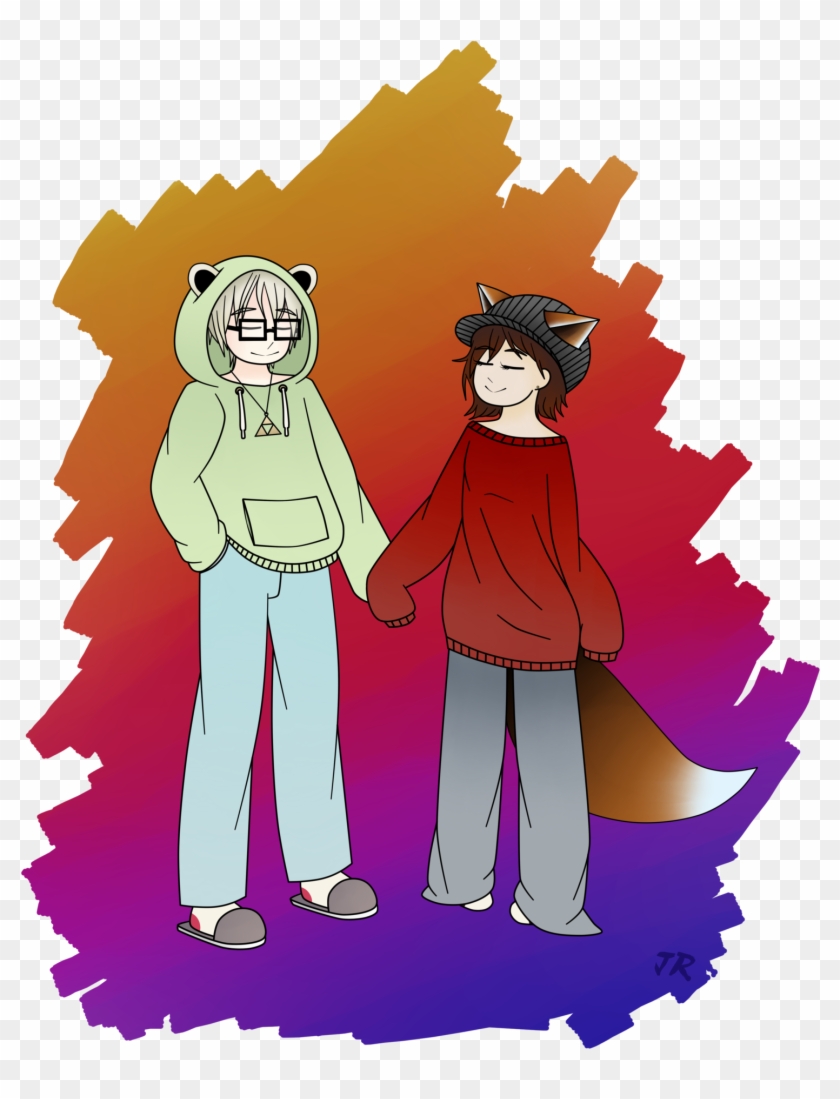 A Polar Bear And Fox By Jenn-rose - Cartoon #923167