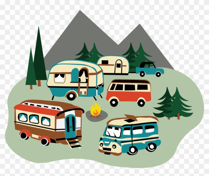 Rv Camp Illustration - Illustration #923785