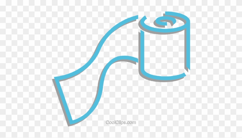 Toilet Paper Royalty Free Vector Clip Art Illustration - Toilet Paper Royalty Free Vector Clip Art Illustration #923810