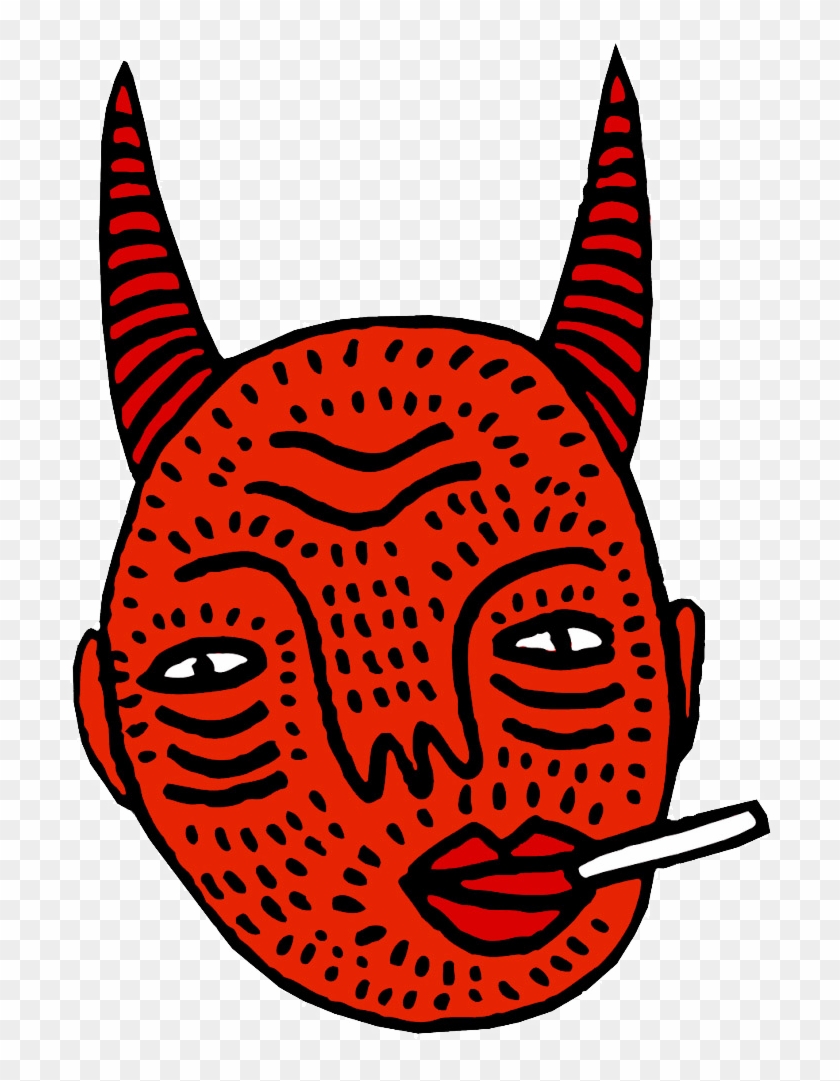 Shop Polly Nor Illustration - Polly Nor Devil Face #923985