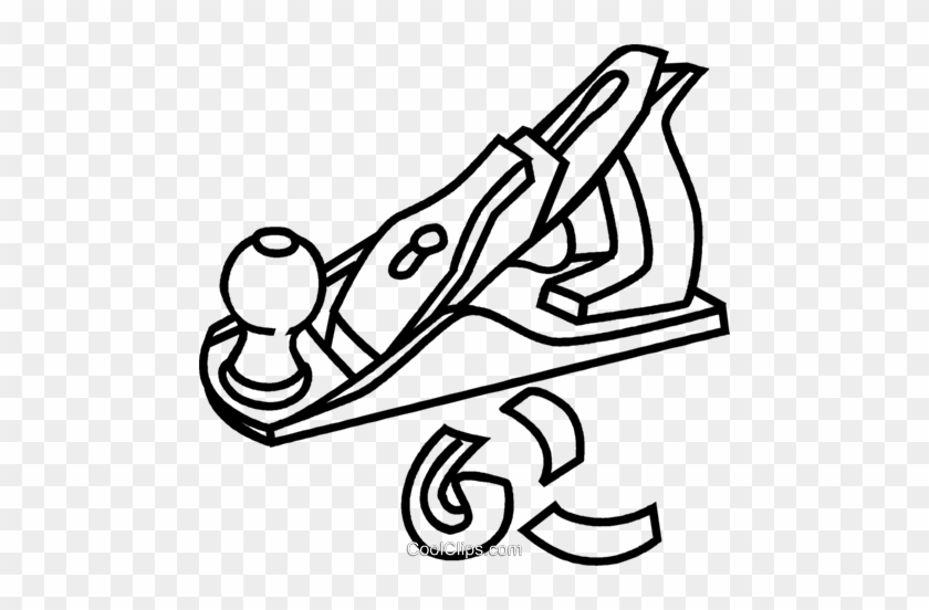 Wood Planer Royalty Free Vector Clip Art Illustration - Holzhobel Clipart #924339