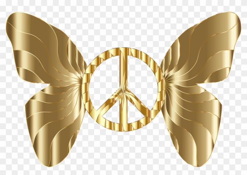 Peace Sign Butterfly 10 - Peace Sign Butterfly Png #924415