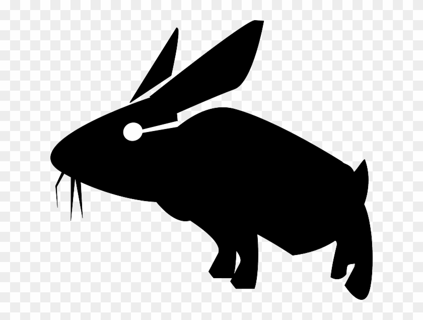 Rabbit, Hare, Bunny, Animal, Mammal, Silhouette - Therabit - Baseball T-shirt T Shirt #924640