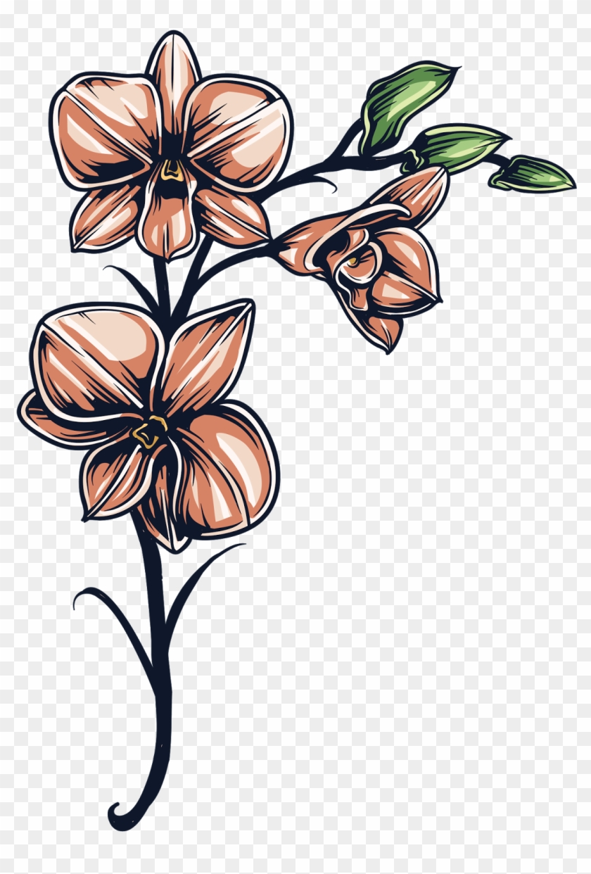 Natali На - Floral Flower Wall Decal - Vinyl Car Sticker - Uscolor086 #924897