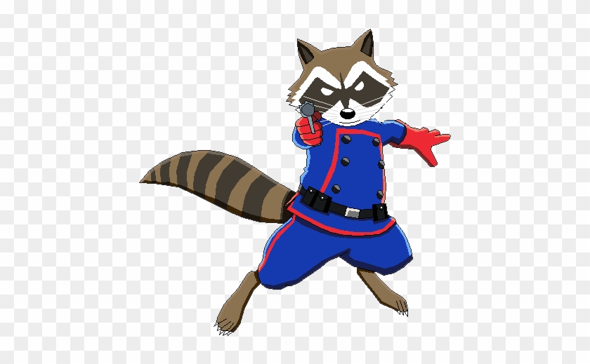 Rocket Raccoon Clipart Animated - Raccoon In The Sea #925214