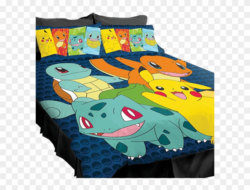Kanto Starter Pokemon Queen Quilt Cover Set - Bed #925974