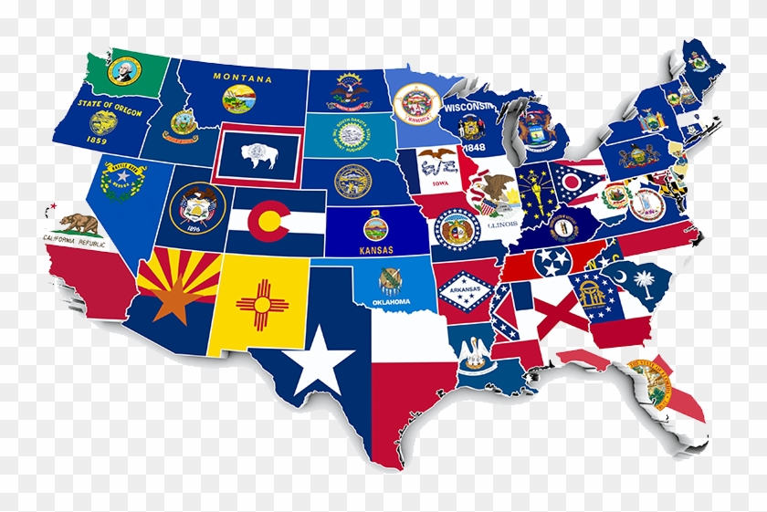 State Flags - Pinpix Decorative Bulletin Boards 24x31 With Satin #927756