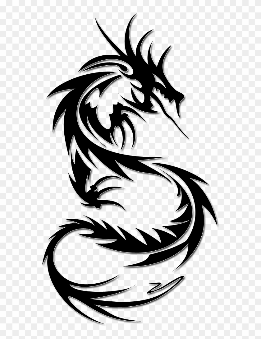 Tattoo Clipart Transparent Background - Simple Dragon Tattoos Designs #928003