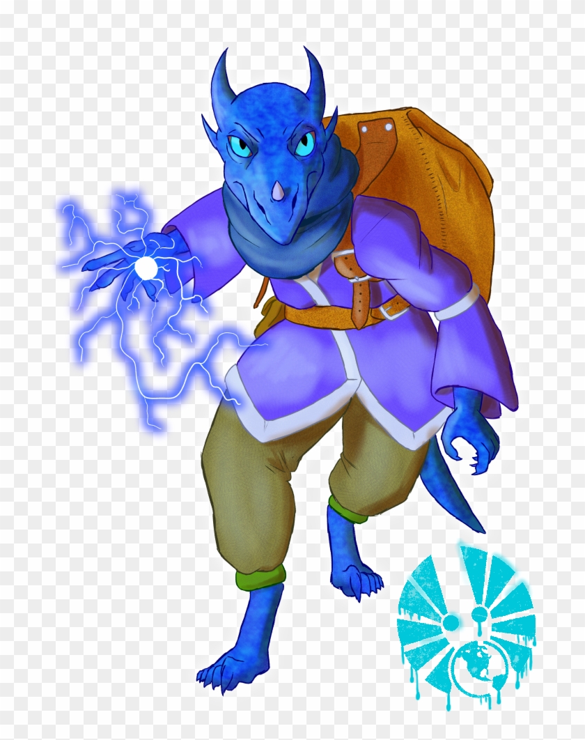 Pathfinder Kobold Sorcerer Azure Crushed-throat - Pathfinder Roleplaying Game #928022