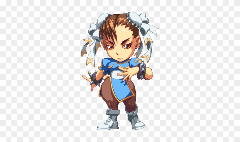 Chibi Chun Li The Extracted Artwork Of Chun Li From - Super Puzzle Fighter 2 Turbo #928745