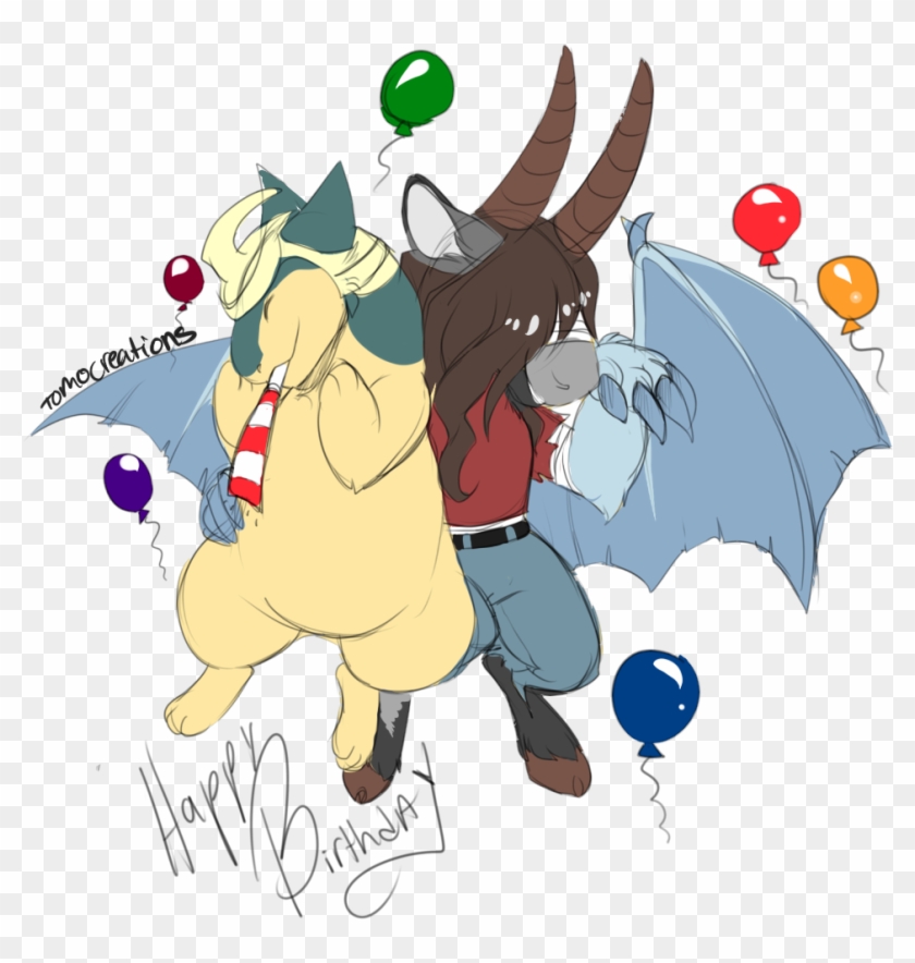 A Birthday Gift To A Special Goat/ice Dragon - Cartoon #928770