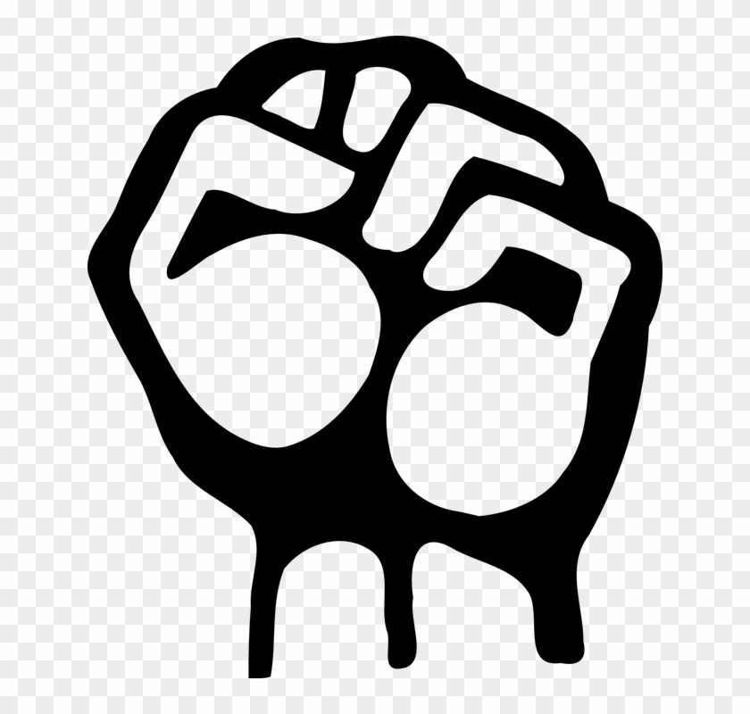 Black Fist Clipart - Clipart Fist #928790