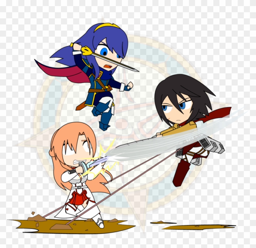 Battle Of Swords By Dragon-fangx - Cartoon #928817