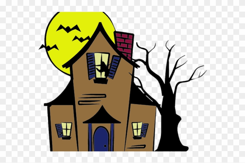 Windows Clipart Haunted House - Haunted House Drawing Easy #928925
