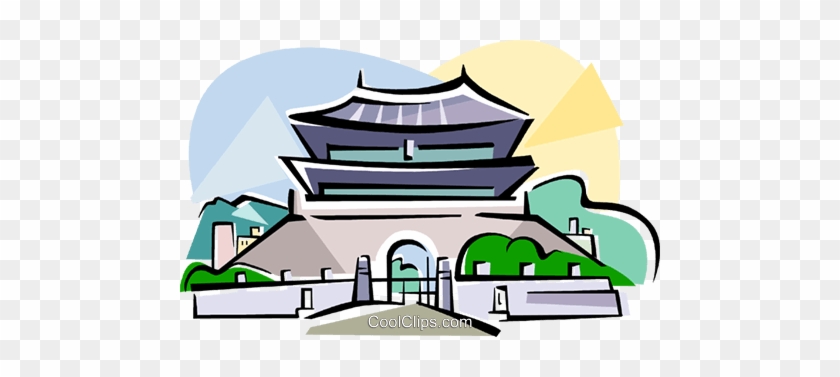 Korea The South Gate Of Seoul Royalty Free Vector Clip - South Korea Landmark Png #929117