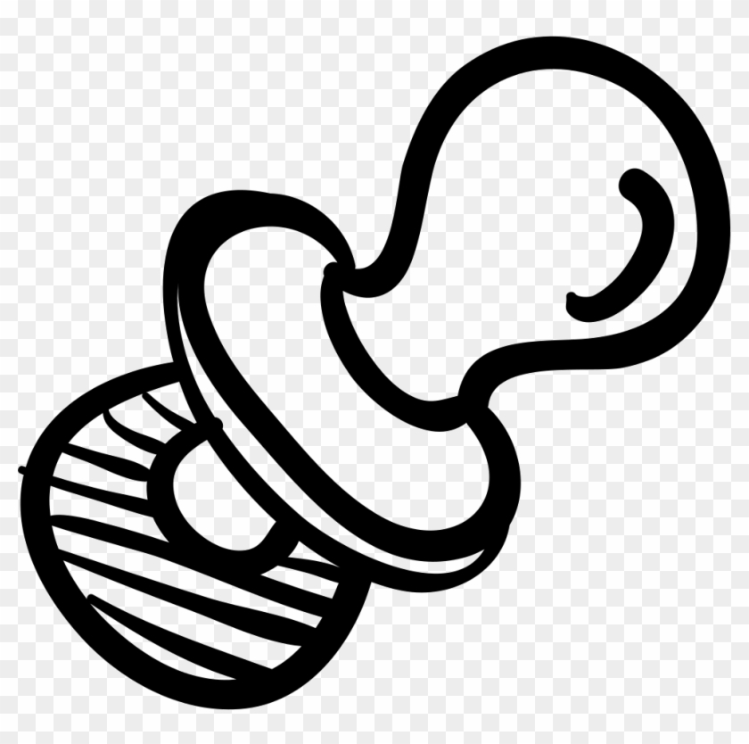 Pacifier Png - Chupon Blanco Y Negro #929997
