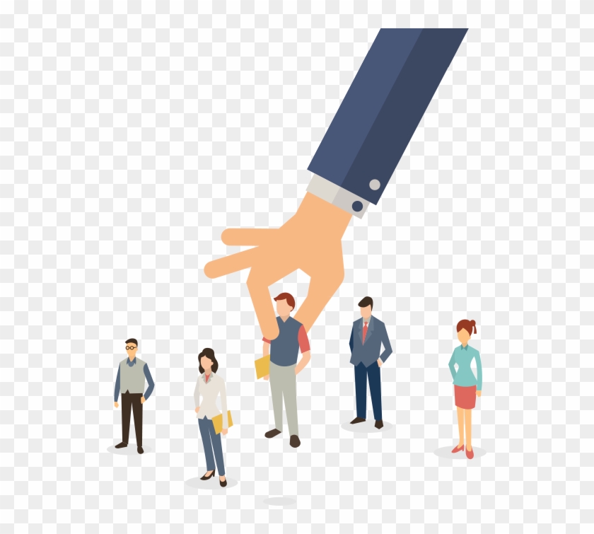 Recruitment Software Tool - Hand Picking Up Illustration #930006