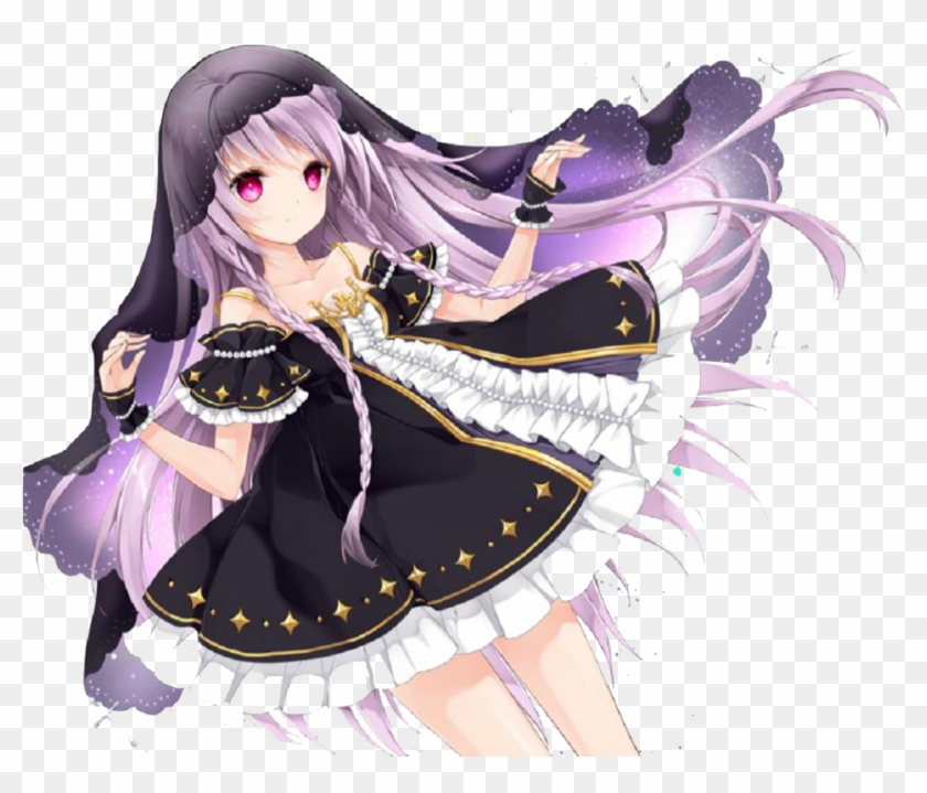 Anime Render 2 By Fearkubrick - Chica Anime Morado Png #930824