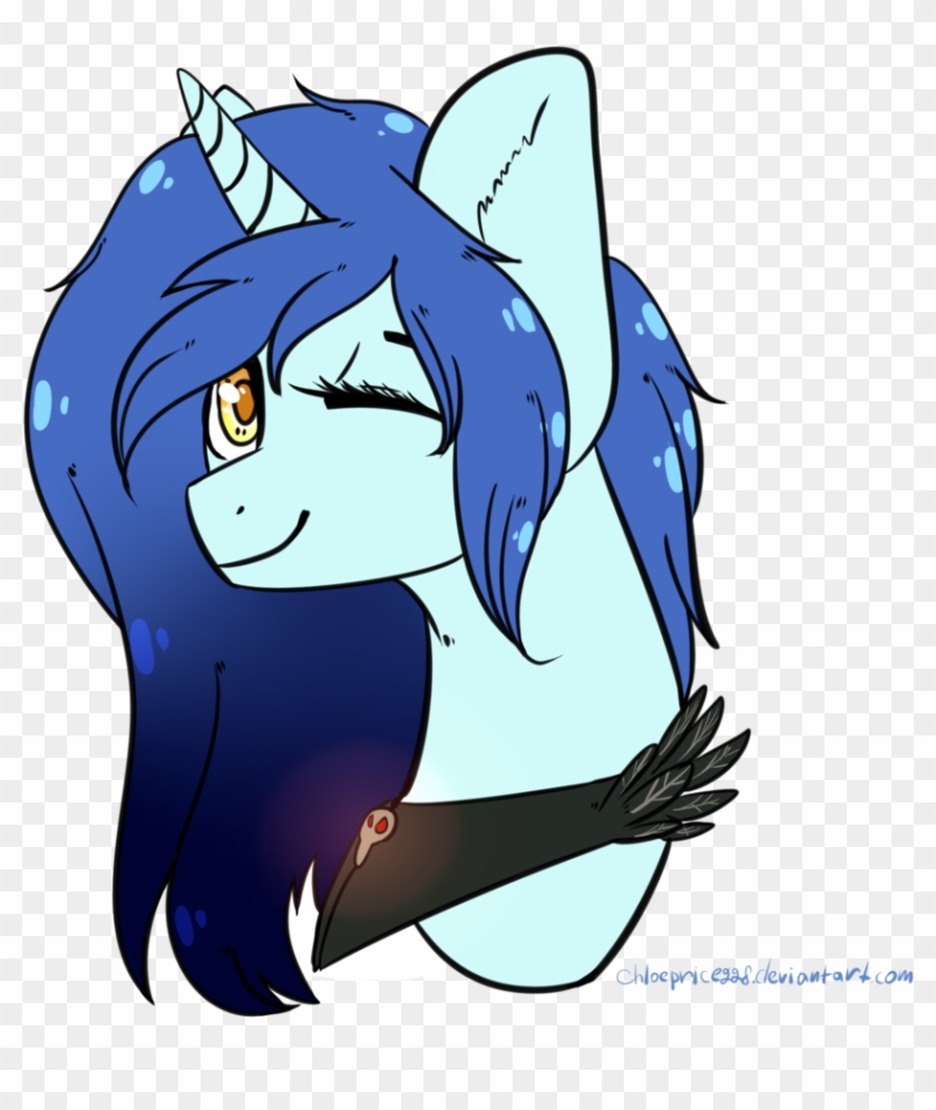 Chloeprice228, Bust, Female, Looking At You, Mare, - Cartoon #931108