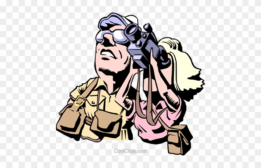 Cartoon Couple With Video Camera Royalty Free Vector - Clip Art #931153