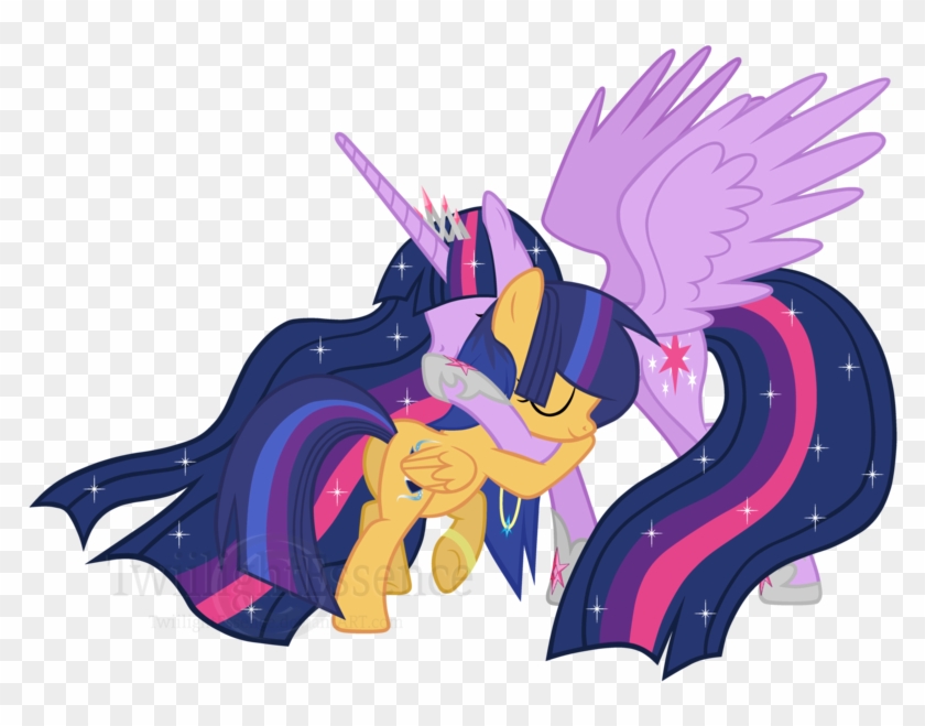 Nova And Twilight Hugging Vexel - Mlp Twilight Sparkle And Nova Star Sparkle #931282