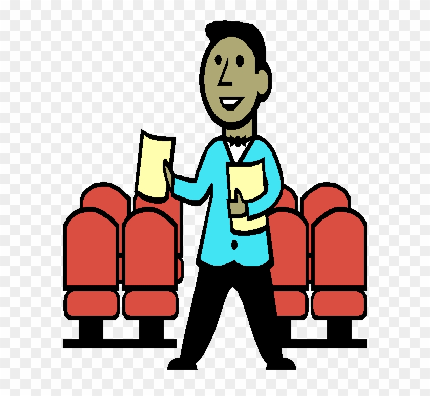 Usher Clipart 61 Rh Yosodance Com Golden Globe Award - Theater Usher Clipart #931376