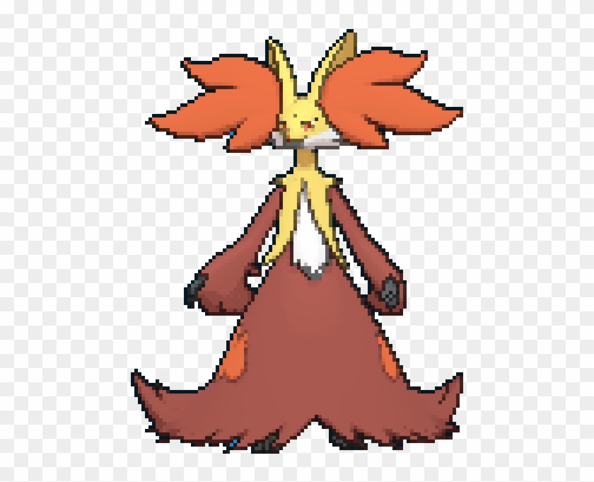 National Id - 655 - Type - Fire Psychic - Weak To - - Pokemon Delphox Sprite Xy #931453