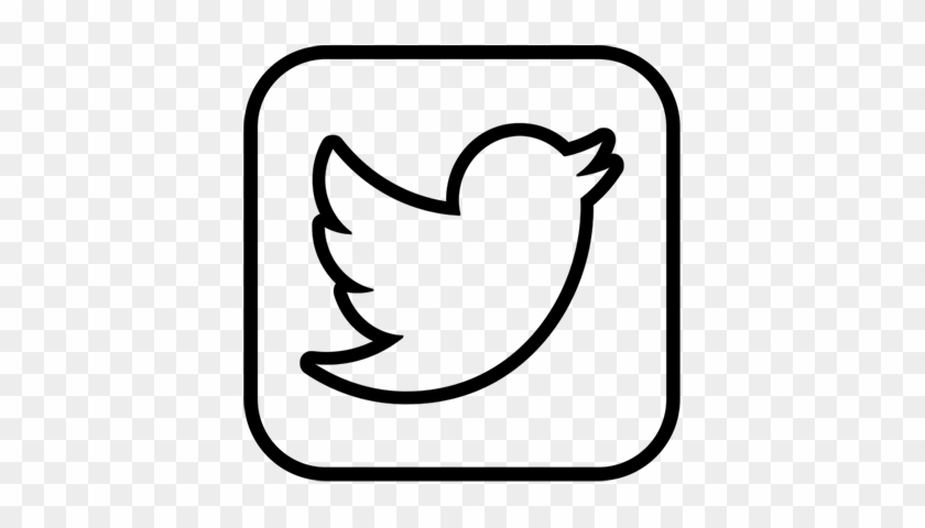 Keep In Touch - Twitter Logo Outline Transparent Png #931513