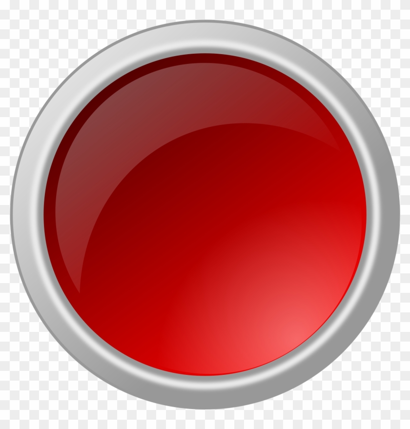 Button Clipart Red Button - Red Button Image Transparent #931726