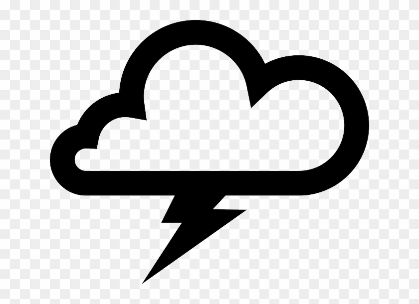 Overcast Lightning, Thunder, Cloudy, Clouds, Overcast - Thunderstorm Icon #932817