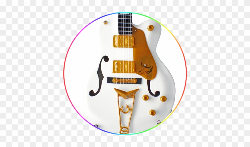 Neil Young Guitar Miniature White Flacon - Hair In Food #932894