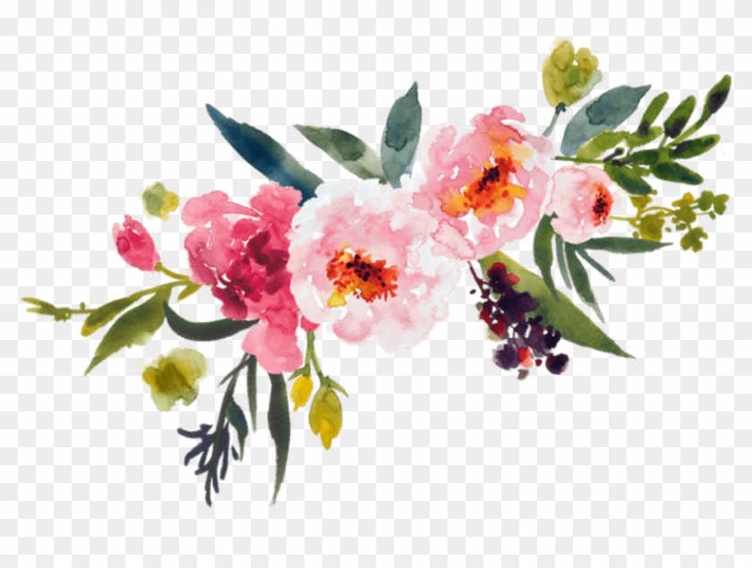 Watercolor Bouquet Transparent Png - Watercolor Bouquet Transparent Png #933101