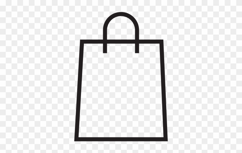 Paper Bag Clipart Black And White - White Paper Bag Clipart #933140