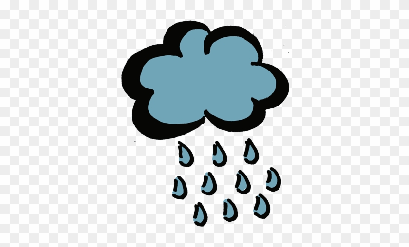 Rain Cloud Clipart - Cartoon Rain Cloud #933417