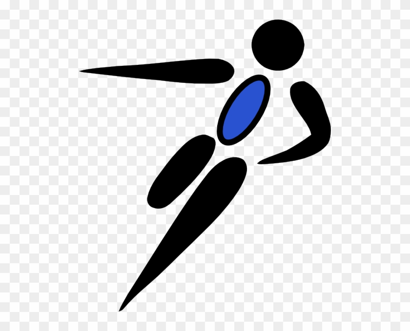 Blue Soccer Man Svg Clip Arts 516 X 599 Px - Clip Art #933835