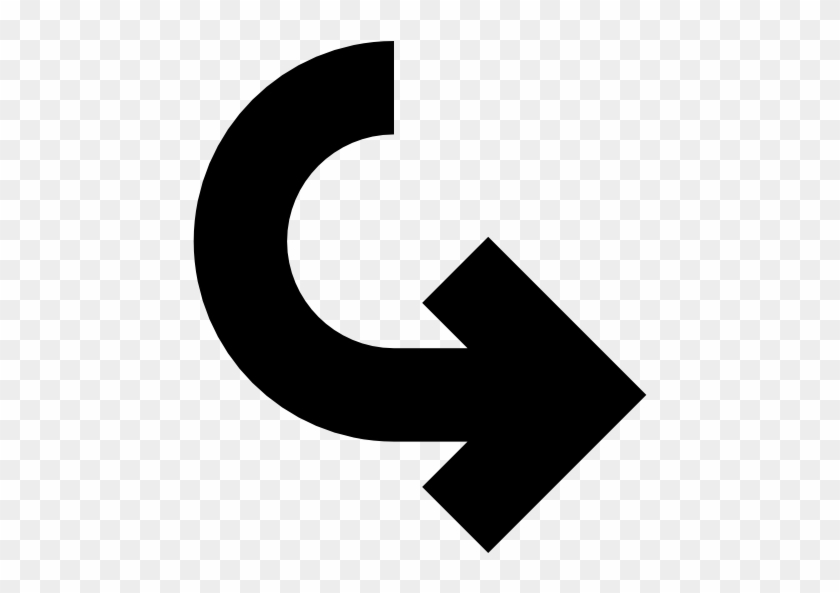 Curved Arrow Pointing To Right Free Icon - Curved Arrow To The Right #934157