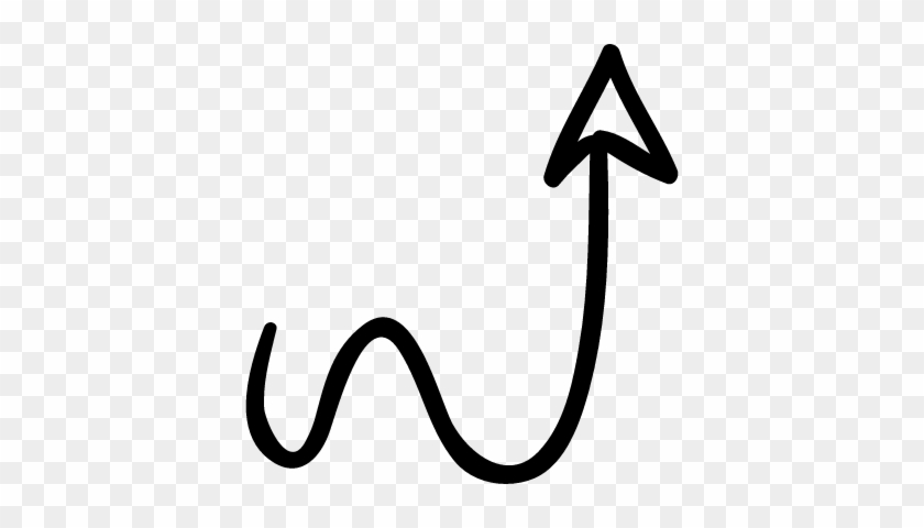 Curved Arrow Vector - Curly Arrow Png #934183