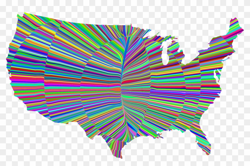 Big Image - Dana Decals Map Of The United States Small Wall Decal #934433