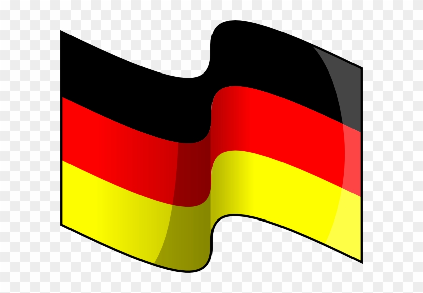 Free Vector Waving German Flag Clip Art - German Flag Clipart #934452