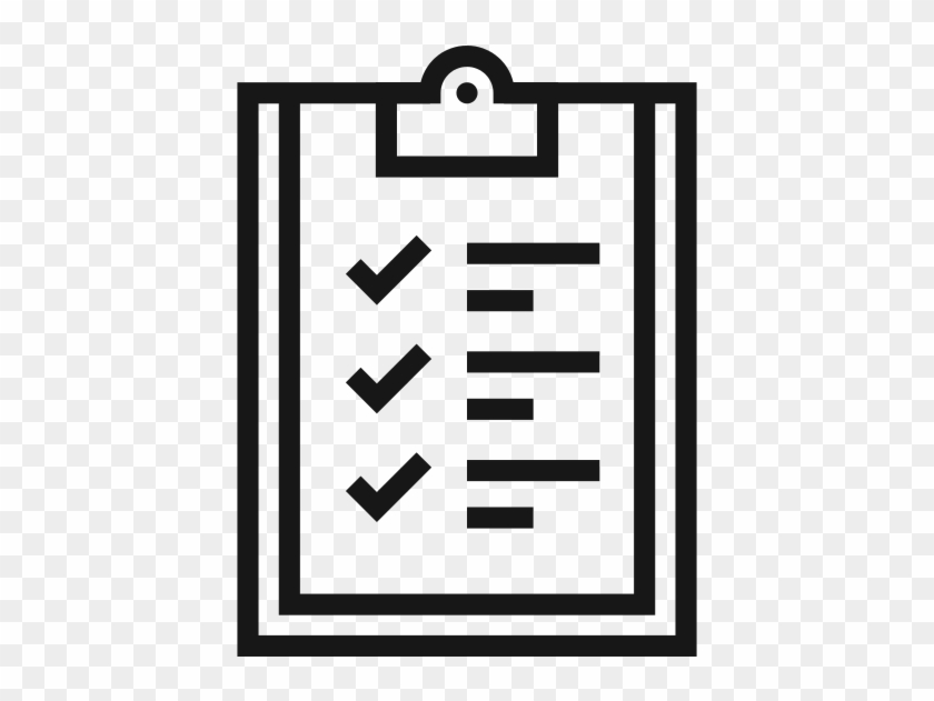 Notes On A Clipboard - Checklist Logo #934943