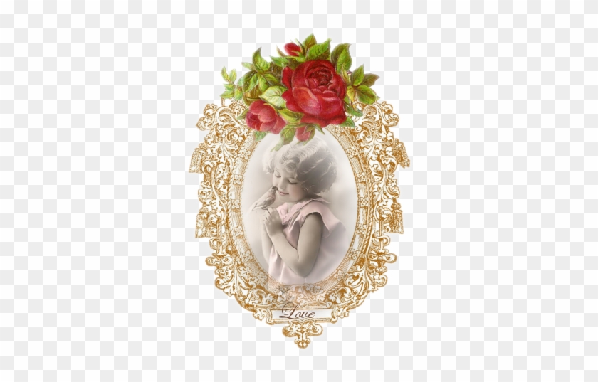 Vintage Frame Png ©cw - Rose Gold Frame Png Oval #935363